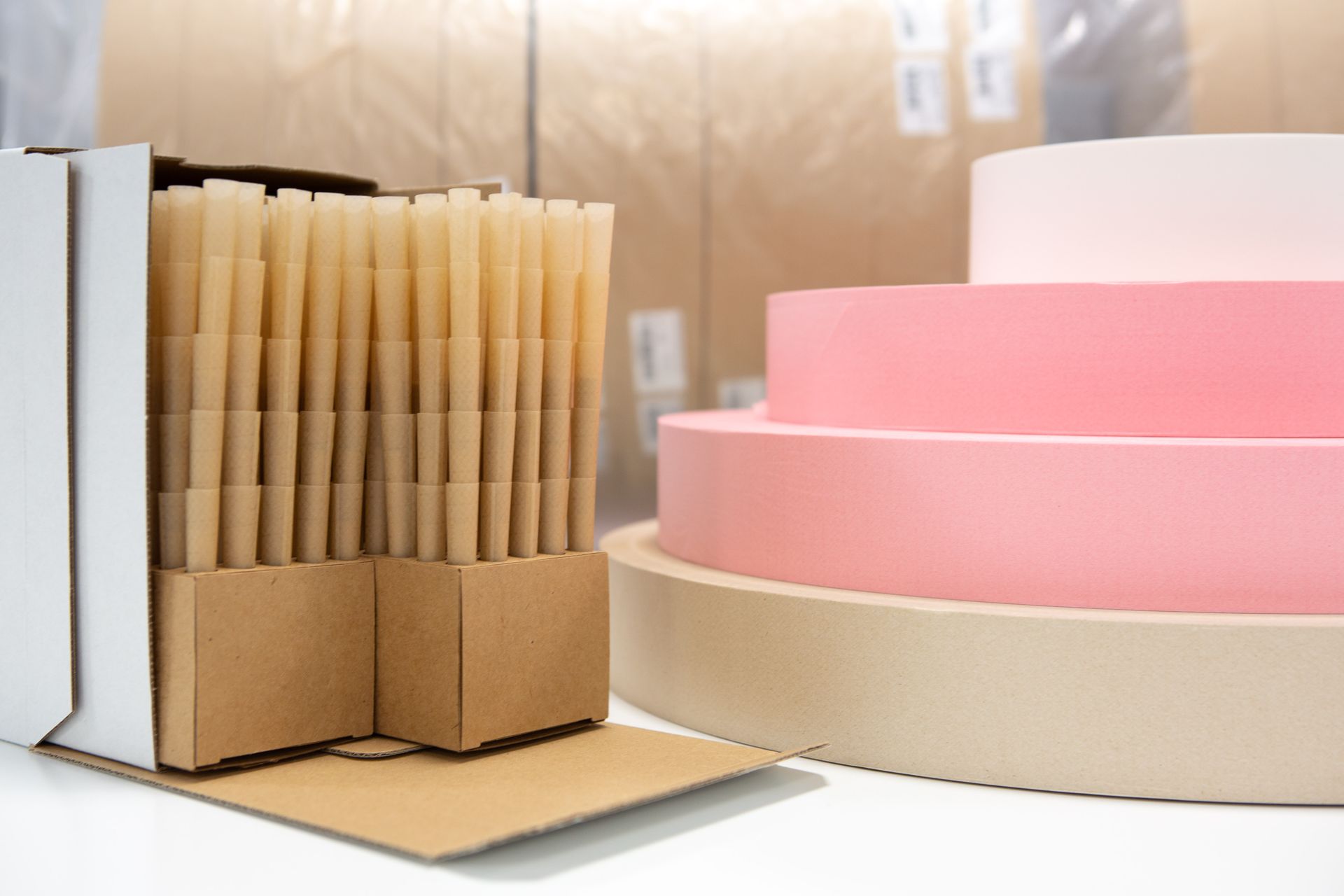 a box of custom cones